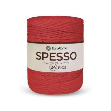 Imagem de Barbante Spesso Euroroma 24 Fios 1KG Crochê, Macramê e tricô, Vermelho