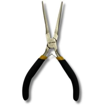 Imagem de Alicate Mini Bico Fino Longo Agulha 5" Aço Niquelado 150mm Com Mola Ca