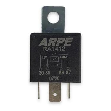 Imagem de Relê Auxiliar Buzina Farol Milha Universal 12v 40 A 4 Pinos - Arpe