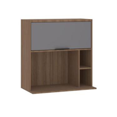 Imagem de Armário Aéreo 80 cm Basculante com Nicho Conjugado Aspen Luciane Movei