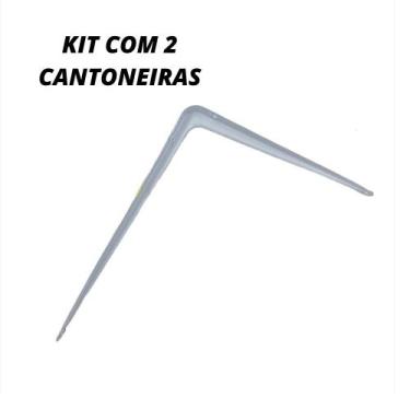 Imagem de Par de cantoneiras prateleira 8x10 branca beltools - BELENUS