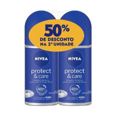 Imagem de Desodorante Roll On Nivea Protect & Care 50ml 50% de Desconto  Unidade