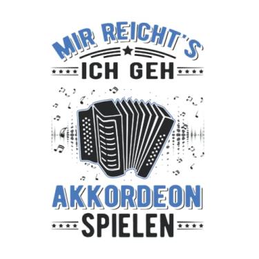 Imagem de Akkordeon Notizbuch: Mir reichts Ich geh Akkordeon spielen Akkordeonist / 6x9 Zoll / 120 linierte Seiten