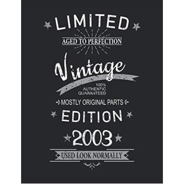 Imagem de 18th Birthday Limited 18 Years Edition 2003 Graphic Deko Vintage: PUZZLE BOOK - Funny retro birthday present, gift idea - A4 (8. 5x11) - 101 pages - ... sketch, planner, birthday, vintage, saying