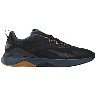 Imagem de Reebok Nanoflex 2 Adventure Tênis masculino, Preto/Argolas Azul/Marrom, 46