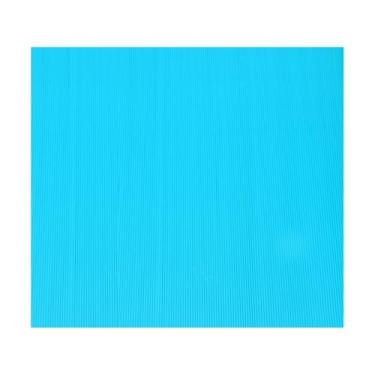 Imagem de Rebower Folhas de papelão ondulado, inserções de papelão ondulado [para projetos de artesanato e bricolage] - 50 x 68 cm/azul celeste