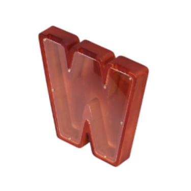 Imagem de Bothyi Cofrinho do alfabeto em inglês, banco de letras, decoração de casa, estátua, economia de dinheiro, caixa de dinheiro para mesa, W