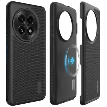 Imagem de TUDIA MergeGrip [Compatível com Magsafe] Capa para OnePlus 13 5G (2025) - [Teste de queda de grau militar] Capa de telefone fina resistente à prova de choque de camada dupla - preta