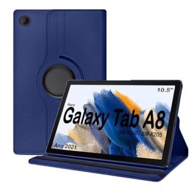 Imagem de Capa Case Giratoria para novo Samsung Galaxy Tab A8 10.5 (2021) - X200 / X205 - Azul Petroleo