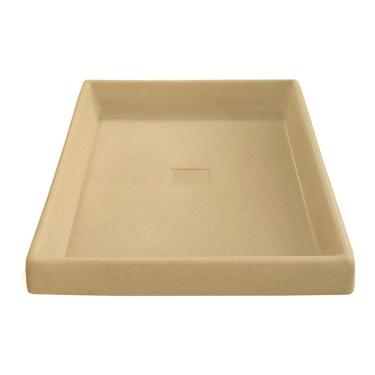 Imagem de Prato Base Grande Quadrado Vaso Planta Em Polietileno 40 Cm