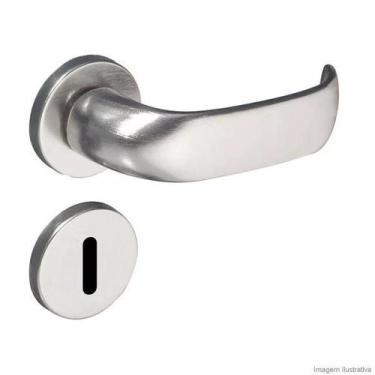 Imagem de Fechadura Contemporânea Cromo Acetinado Interna - Pado