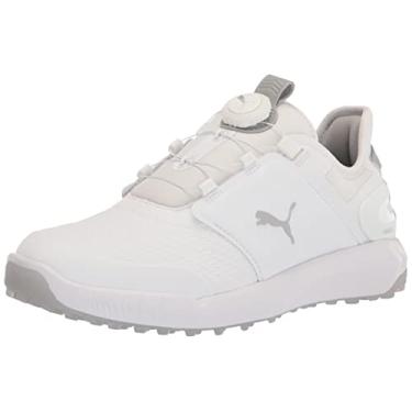 Imagem de Puma Tênis de golfe masculino Ignite Elevate Disc Golf, Puma branco-puma prata, 41