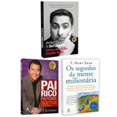 Imagem de Kit 3livros, Pai Rico, Pai Pobre + Ponto de Inflexão + Os Segredos Da 