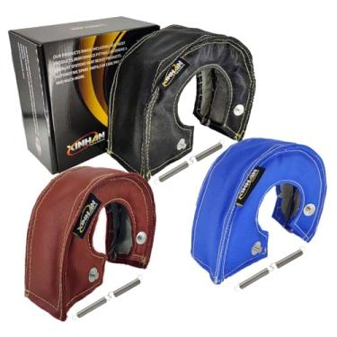 Imagem de Cobertor turbo turbo de fibra de vidro turbo turbo T25 T3 T4 T6 T6 da Xinhan de alta temperatura com fecho de 2 molas (vermelho, T3)