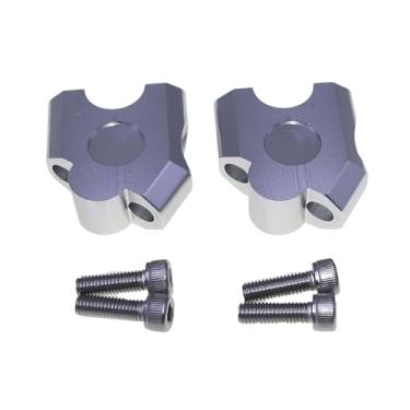 Imagem de QccHieUs RISER MOTOR RISER ARAPADOR ADAPTOR Conveniente Modificação de instalação Acessórios Extensão Adaptador de motocicleta Riser Riser, Prata