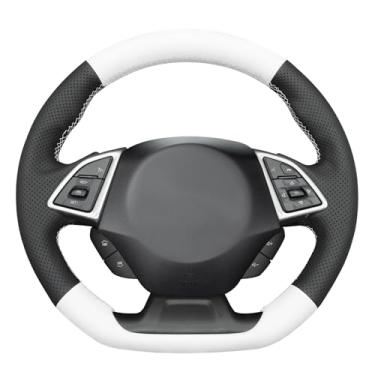 Imagem de MEWANT Capa protetora de volante de carro costurada à mão para Chevrolet Camaro 2017-2022 acessórios de volante