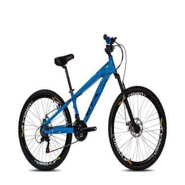 Imagem de Bicicleta Aro 26 Freeride Gta Azul Câmbios Shimano 21 Velocidades Aro Vmaxx