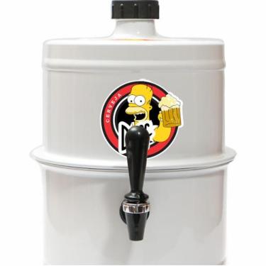 Imagem de Chopeira Portatil A Gelo Branca Homer Duff 5.1lt Não Elétrica - Beer C