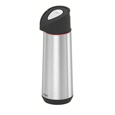 Imagem de Garrafa t/xe9rmica de a/xe7 o inox com ampola de vidro 1,80l - Exata – Cor Inox