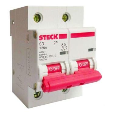 Imagem de Disjuntor Bipolar Serie Sd2 125a 2p Curva c Steck