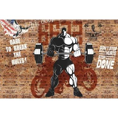 Imagem de Lcythiazole Murais de papel de parede de tamanho personalizado: mural de papel de parede de ginástica, arte de parede de academia, mural de salão esportivo, papel de parede 3D grande, mural de papel
