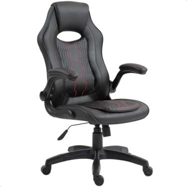 Imagem de Cadeira Presidente Gamer Poltrona G610 Best Premium Conforto Base Giratoria Preta (Preto/Vermelho)