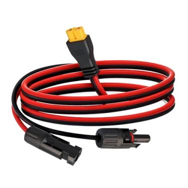 Imagem de TMH Cabo de extensão de carga solar para XT60 12 AWG - 9 m, conector solar para cabo adaptador XT60, isolamento de PVC para painel solar, estação de energia portátil, gerador solar (1 pacote)