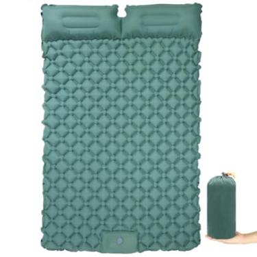 Imagem de Colchão Inflável Automático Ar Externo Portátil Único De Casal Sleeping Pad Ar Externo Portátil De Acampamento 190 * 120 * 5 Cm / 190 * 60 * 5 Cm Com Travesseiro (190 cm x 120 cm)