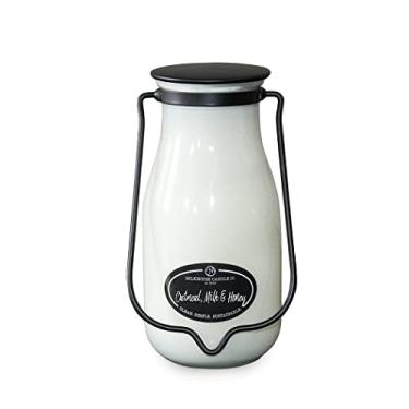 Imagem de Milkhouse Candle Company, Coleção Creamery Glow Vela perfumada de soja: vela de leite, aveia, leite e mel, 400 ml