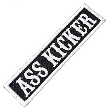 Imagem de NT0517-05 Ass Kicker Patch Bordado 10,2x2,5 cm. (D) Arquivo Matriz P/Bordar)
