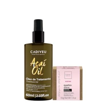 Imagem de Kit Cadiveu Professional Essentials Quartzo Shine Máscara de Tratamento em Barra e Açaí Oil 60 (2 produtos)