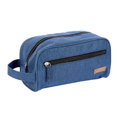 Imagem de Nécessaire Masculina Alça de Mão Poliéster Sestini, Azul