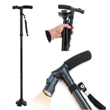 Imagem de Bengala 4 Em 1 Com Lanterna  Ortho Pauher