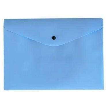 Imagem de Pasta C/ Botão Horizontal Envelope A4 Tons Pastel Dello,  AZUL