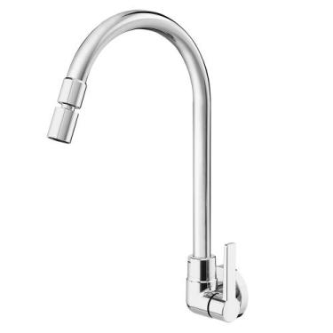 Imagem de Torneira Docol para Cozinha de Parede Bica Alta Gali, Cromado