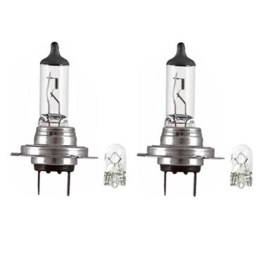 Imagem de Kit Lampada Automotiva Halogena H7 55W 8500K T10 12V/5W