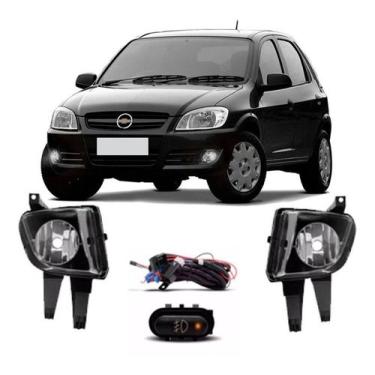 Imagem de Kit Farol Auxiliar Prisma Celta 2011 2012 2013 2014 2015 - SP ACESSÓRI