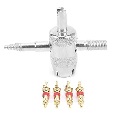 Imagem de Compra Maluca Removedor de válvula de pneu, núcleo de válvula, conjunto de ferramentas para núcleos de válvula para veículos elétricos para quadriciclos para motocicletas