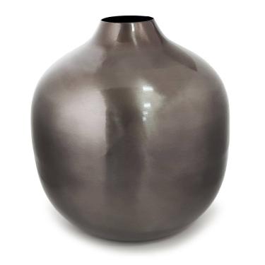 Imagem de Vaso Formato Bola em Metal Decorativo 20x22cm