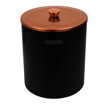 Imagem de Lixeira Tramontina Útil Rose Mix com Balde de Plástico Preto 5L
