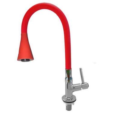 Imagem de 3167 C80 Torneira Gourmet Bica Móvel P/ Bancada Mesa Pia Cozinha Tubo 