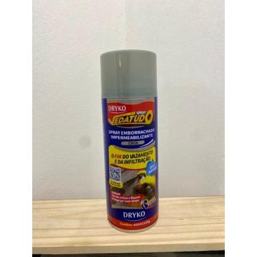 Imagem de Spray Veda Tudo Impermeabilizante Borracha Líquida Cinza 400ml -Dryko 