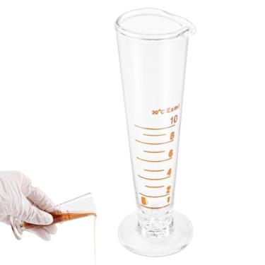 Imagem de Cilindro graduado, copo medidor de coquetel com bico largo, jigger para barman, dispensador de líquido para laboratório (10 ml)