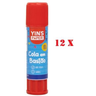 Imagem de Kit 12 Cola Bastão 10g Yin's Paper - Pack com 12 peças