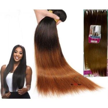 Imagem de Cabelo Liso Angelical Be Unique 100% Bio Fibra 75cm 300g - oem, T4, 30