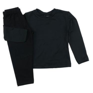 Imagem de Conjunto Térmico Infantil Unissex Segunda Pele Camisa Calça-Unissex