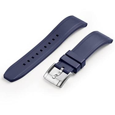 Imagem de Crafter Blue UX03 Pulseira de borracha de substituição para todos os relógios de 22 mm de largura, azul royal