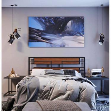 Imagem de Cabeceira De Cama Aço/Mdf Estilo Industrial Mobbili Cb-03