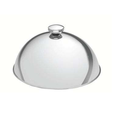 Imagem de Cloche Profissional Service Para Hotéis Aço Inox Alto Brilho Diâmetro 