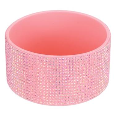 Imagem de PATIKIL Bota de silicone com glitter, bota protetora de garrafa de água de diamante, antiderrapante, acessórios para copo Stanley Tumbler 567-1,134 g com fundo de 7,4 a 7,6 cm, rosa
